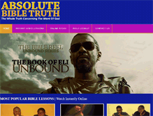 Tablet Screenshot of absolutebibletruth.com